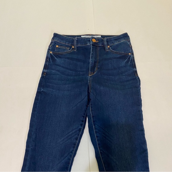 🍁Celebrity Pink Women's Deep Blue High Rise Ankle Skinny Jeans - Picture 3 of 11